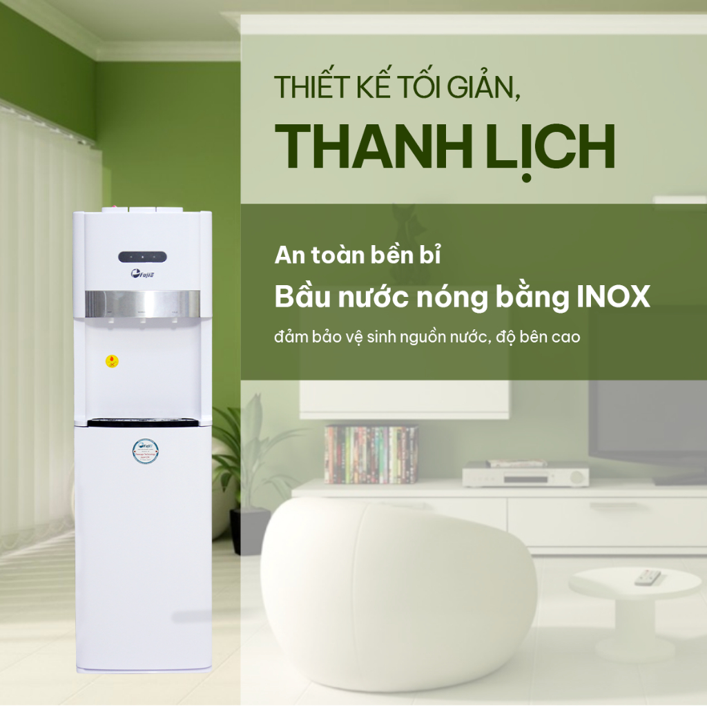 Cây nước nóng lạnh WD6500C làm lạnh sâu bằng máy nén (Block), bầu đun nước nóng inox an toàn sức khỏe