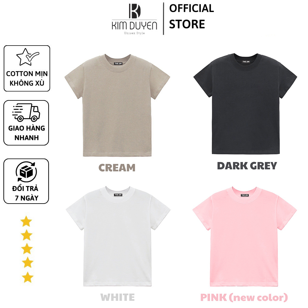 Áo Baby Tee trơn chất liệu 100% cotton - Áo Thun form nữ brand Theuni ...