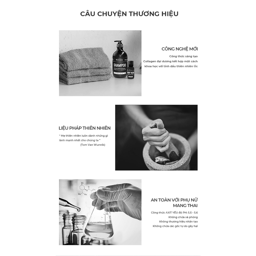 Bộ combo gội xả Kiềm dầu hiệu quả Thảo Mộc giảm ngứa 500ml Blairsom Úc(dành cho tóc dầu, tóc thường)