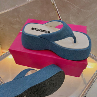 DÉP BÁNH MÌ NỮ DENIM CAO CẤP NHẬP XỊN MIEO SHOES D2217