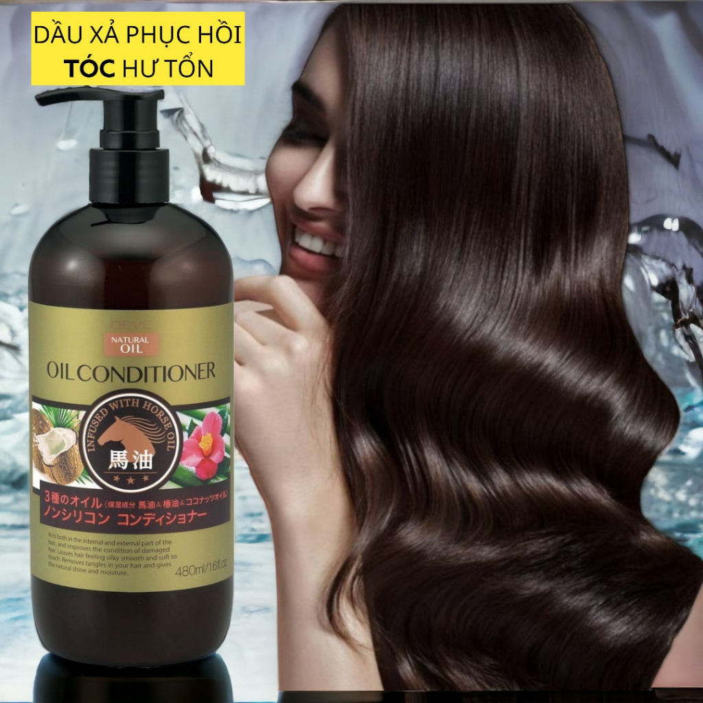 Dầu Xả Hỗ Trợ Phục Hồi Tóc Hư Tổn Deve Natural Oil Conditioner (Chai 480mL)