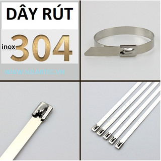 Combo 100 dây rút inox 304 chống gỉ sét loại tốt