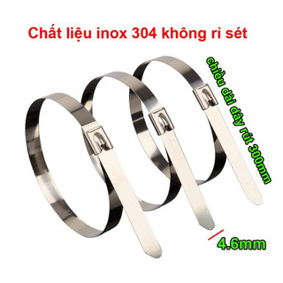Combo 100 dây rút inox 304 chống gỉ sét loại tốt