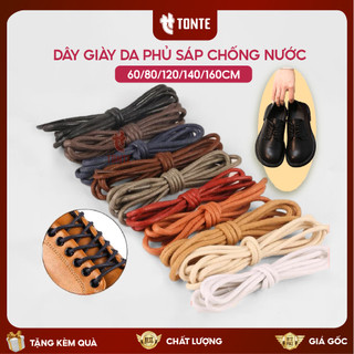 Dây giày da sáp tròn cao cấp,loại phủ lớp chống nước DGDA01