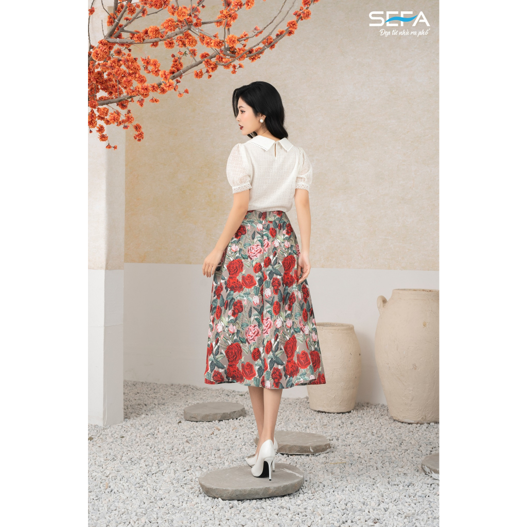 Ảnh Áo sơ mi ren cổ sen SEFA 2000208162 2