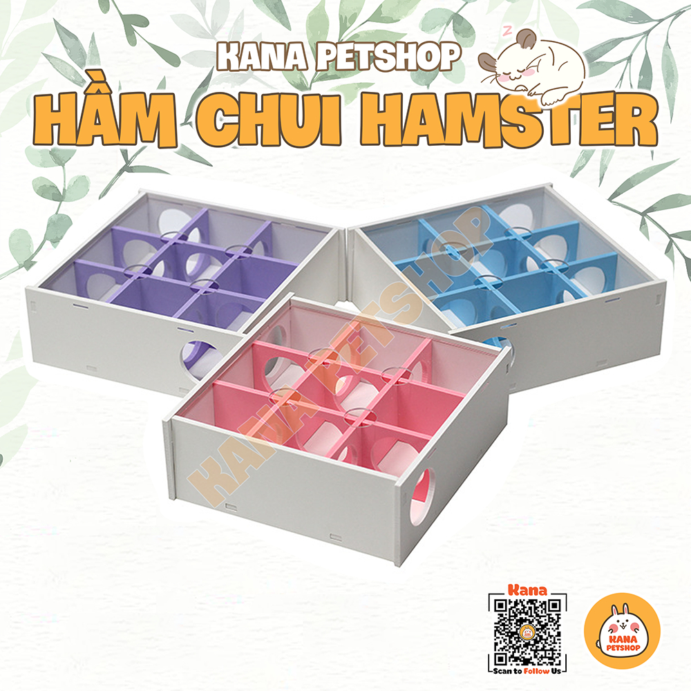 Đồ Chơi Cho Hamster 🐹FREESHIP🐹 Set Nhà Gỗ Hầm Chui Cho Chuột Hamster ...