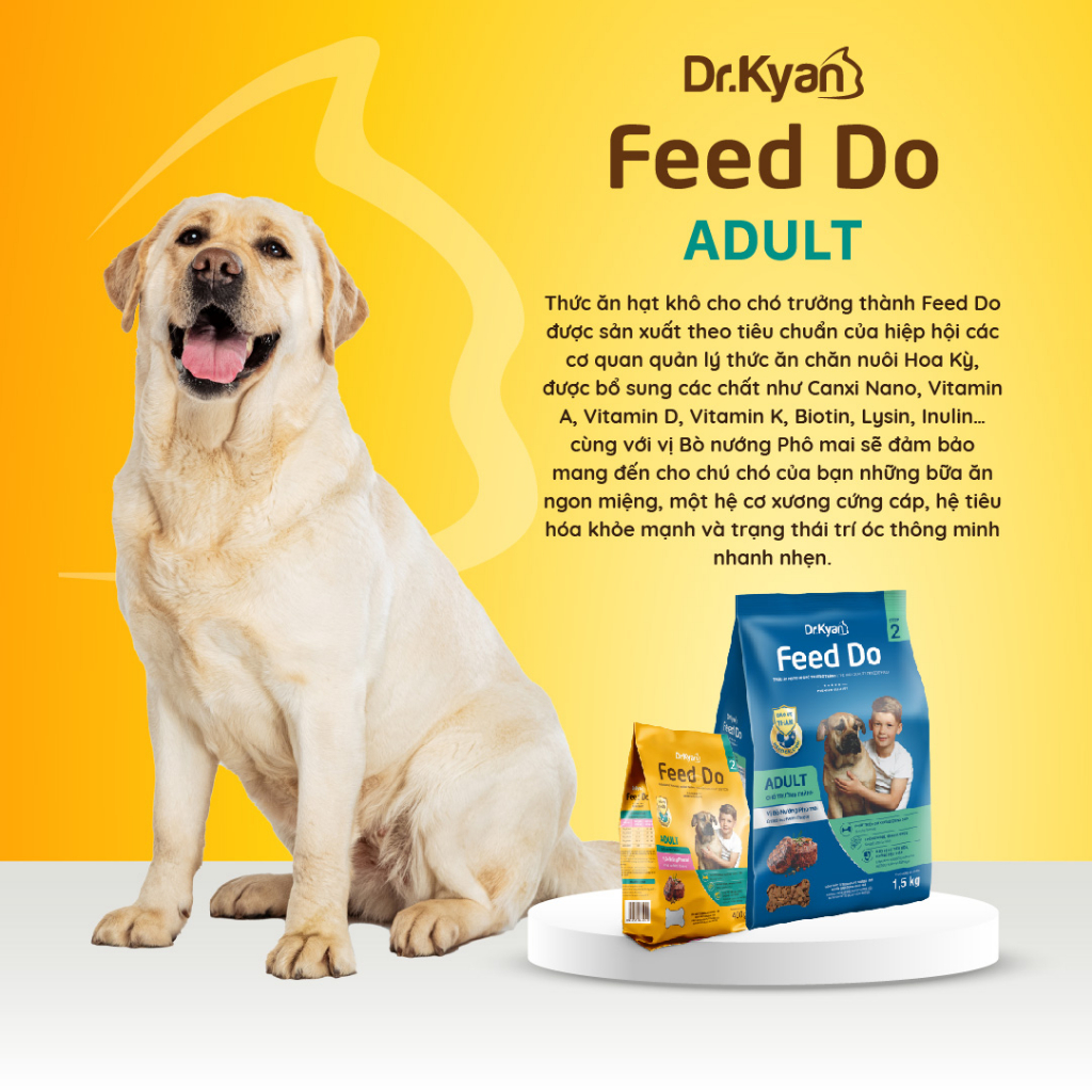 Ảnh Dr.Kyan - Thức ăn hạt cho chó lớn Feed Do - Adutl 400g - Vị bò nướng pho mai - DrKyan 2