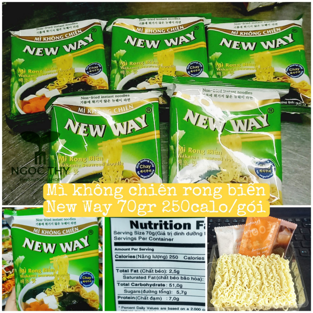 Mì rong biển ăn liền không chiên New Way gói 70gr | Shopee Việt Nam