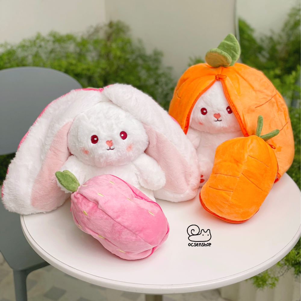 Thỏ bông cosplay trái cây