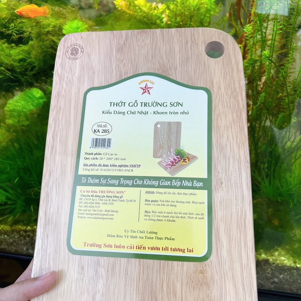 Thớt Gỗ Hình Chữ Nhật KA285 - ( Trường Sơn ) Đồ Gỗ cho Nhà Bếp