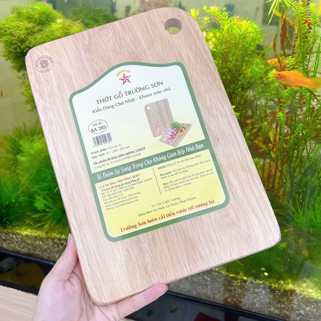 Thớt Gỗ Hình Chữ Nhật KA285 - ( Trường Sơn ) Đồ Gỗ cho Nhà Bếp