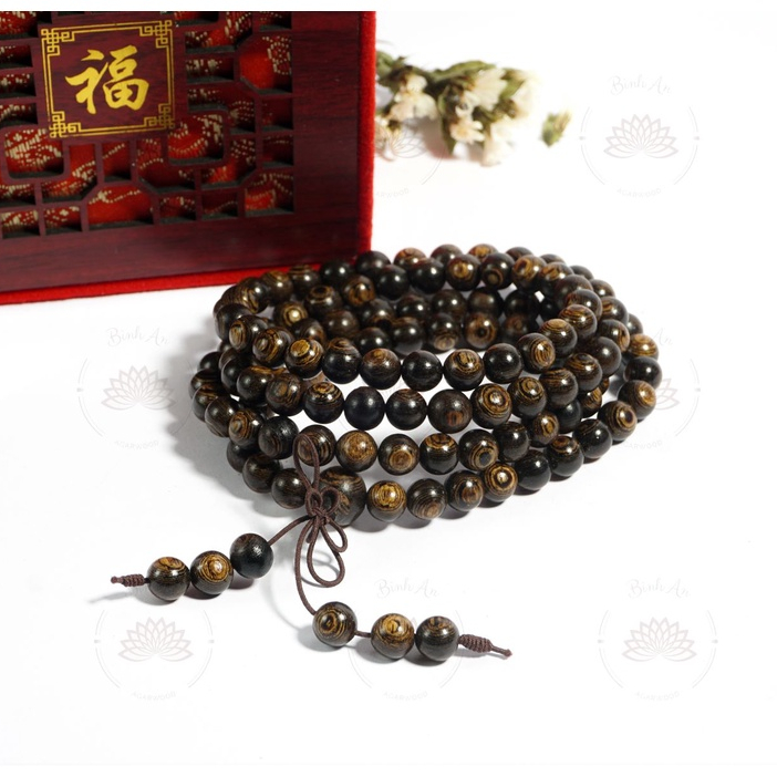 1 nụ trầm mẫu thử được tặng khi mua Vòng tay trầm hương 108 hạt trầm sánh cao cấp tự nhiên nam nữ Trầm Hương Bình An