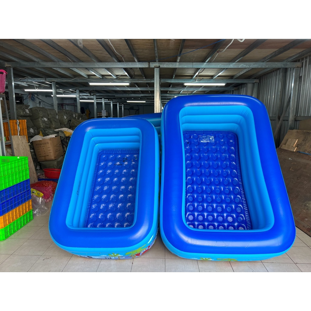 Bể bơi cho bé KAW, 3 Tầng, Dày Dặn, Bền Đẹp, Chống Trượt Nhiều Kích Thước Giao Siêu Tốc