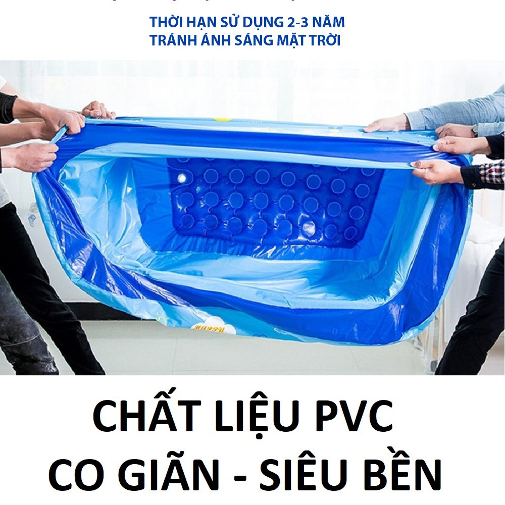 Bể bơi cho bé KAW, 3 Tầng, Dày Dặn, Bền Đẹp, Chống Trượt Nhiều Kích Thước Giao Siêu Tốc