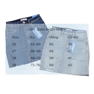 [ẢNH THẬT ĐỘC QUYỀN MIDDUA] VJ021 Váy jean rách nhẹ