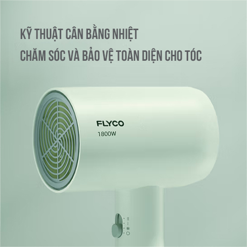 Ảnh Máy Sấy Tóc Flyco FH1622VN (1800W) Chế Độ Sấy Lạnh Bảo Vệ Tóc - Hàng Chính Hãng 4