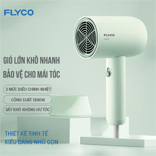 Ảnh Máy Sấy Tóc Flyco FH1622VN (1800W) Chế Độ Sấy Lạnh Bảo Vệ Tóc - Hàng Chính Hãng 2