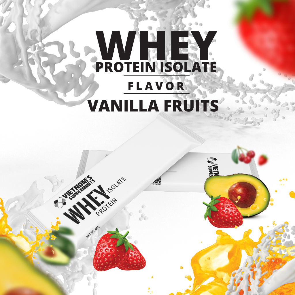 Ảnh Whey Protein Isolate gói dùng 1 lần tiện dụng ( 1 gói 30 gram ) 2