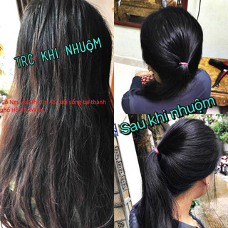 3 Hộp Thuốc Nhuộm Tóc Phủ Bạc Màu Nâu 50g, Làm Từ  Bột Lá Móng, Lá Chàm Giúp Nên Màu Tự Nhiên