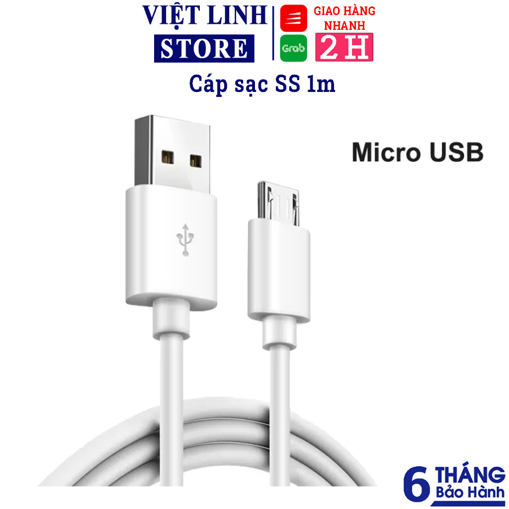 Dây cáp sạc dữ liệu Micro USB dài 1m / 2m / 3m dành cho điện thoại SS ...