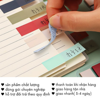 Giấy Note Nhiều Màu Nhớ Ghi Chú Cute Trong Suốt Dễ Thương Timo VPK46