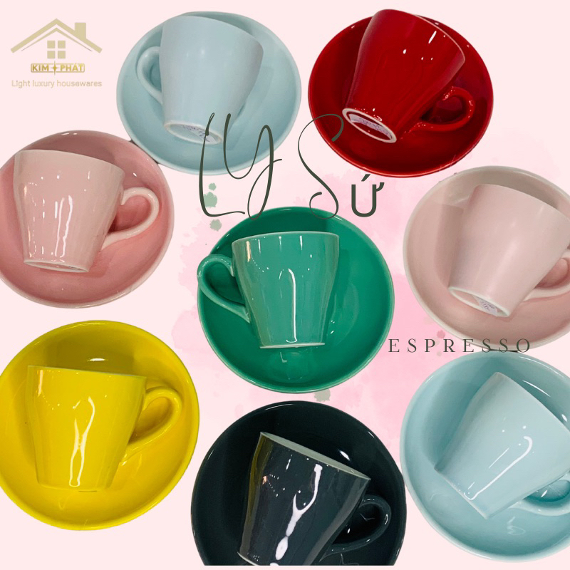 cốc tách ly sứ Espresso 100ml / 250ml /cốc tách ly uống trà, cafe ...