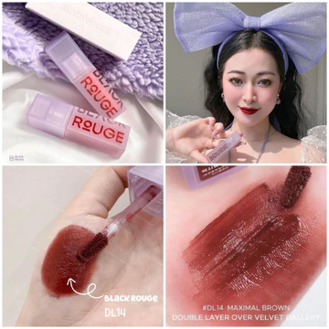 Son kem lì Black Rouge DL14 Maximal Brown Màu Đỏ Nâu Gạch blackrouge dl14