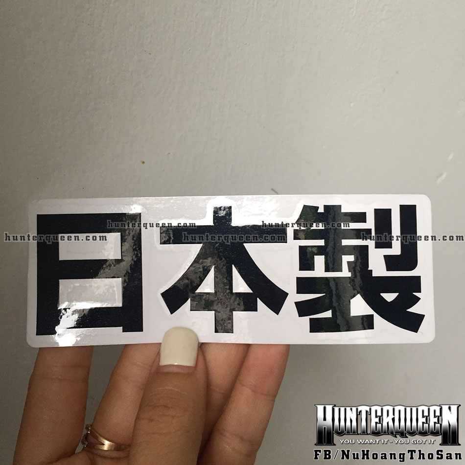 Chữ Nhật Bản phản quang 3M tách nền, trang trí xe ô tô, xe máy. Logo sticker chữ decal cao cấp, độc đáo, chống nước