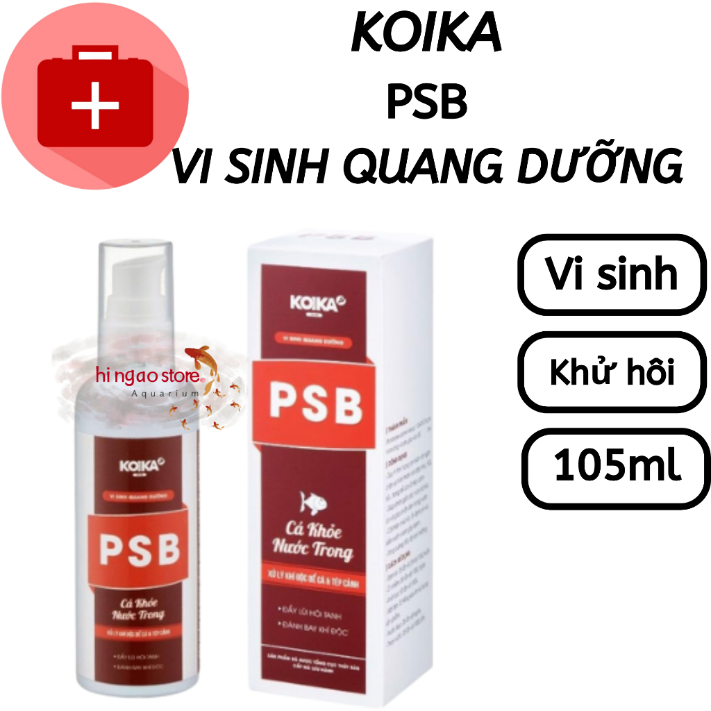 vi sinh psb koika xử lý khí độc bể cá tép cảnh hingaostore