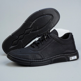 [ NEAN SHOES ] Giày Sneaker Nam Cổ Lửng Da Cao Cấp Đế Cao Su Đúc Chống Trượt 2 Màu Đen Nâu