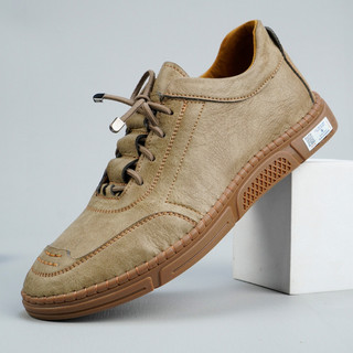 [ NEAN SHOES ] Giày Sneaker Nam Cổ Lửng Da Cao Cấp Đế Cao Su Đúc Chống Trượt 2 Màu Đen Nâu