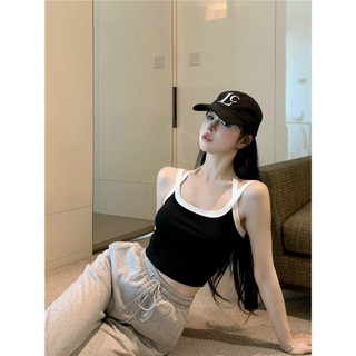 .Áo Bra Cotton Tăm Dáng Dài Hở Lưng Thiết Kế Dây Vai Kép Mã  622.