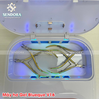 [XẢ KHO - GIAO HỎA TỐC] Máy hơ gel tích hợp khử trùng dụng cụ Blueque V16, máy hơ móng tay, nail 148w, 42 đèn led