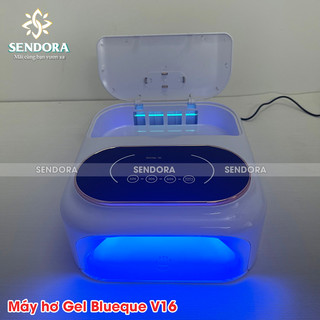 [XẢ KHO - GIAO HỎA TỐC] Máy hơ gel tích hợp khử trùng dụng cụ Blueque V16, máy hơ móng tay, nail 148w, 42 đèn led