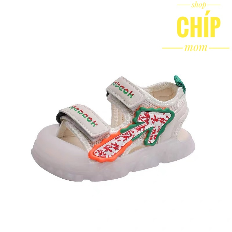 sandal (thanh lýđèn bé gái dép quai hậu cho bé trai có chỗng vấp bảo vệ chân quai ngang vải êm chân thấm mồ hôi QCCC 168