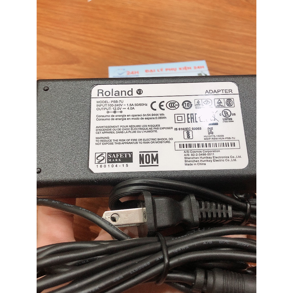 Voeding Voor Roland BOSS Apparaten Roland PSB7-230EU Officiële Voeding - Type F (230V EU) Voor Roland- En BOSS-producten Met PSB-7U Aansluiting PSB-7U Vervanging