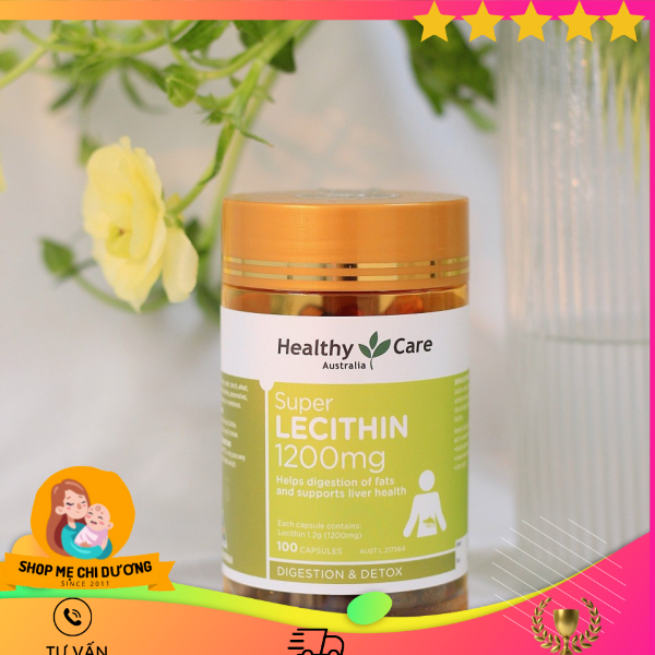 Mầm đậu Nành Super Lecithin 1200mg Healthy Care, 100 Viên, Úc ( Tinh ...