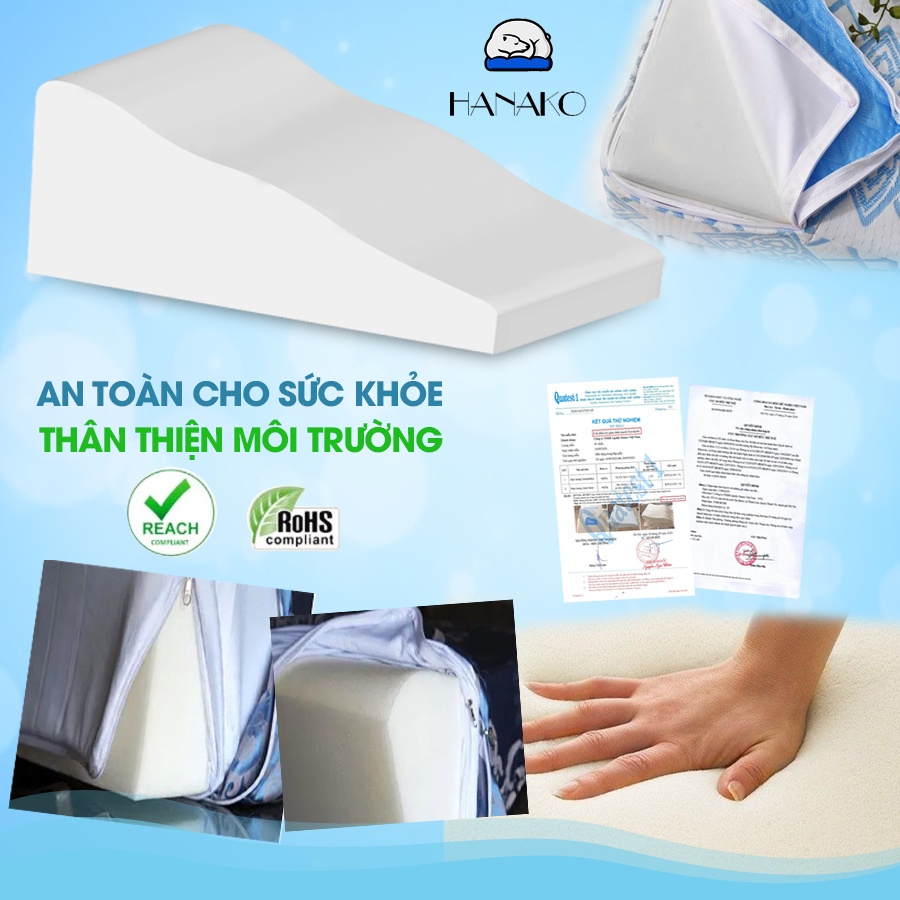 Gối Kê Chân HANAKO 22cm – Gối Kê Chân Chuyên Dụng Giảm Tê Mỏi, Hỗ Trợ Tuần Hoàn