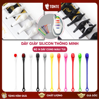 14 Dây- Bộ Dây Giày Thông Minh Silicon Hilaces - (CÓ VIDEO HƯỚNG DẪN) DAYGIAY