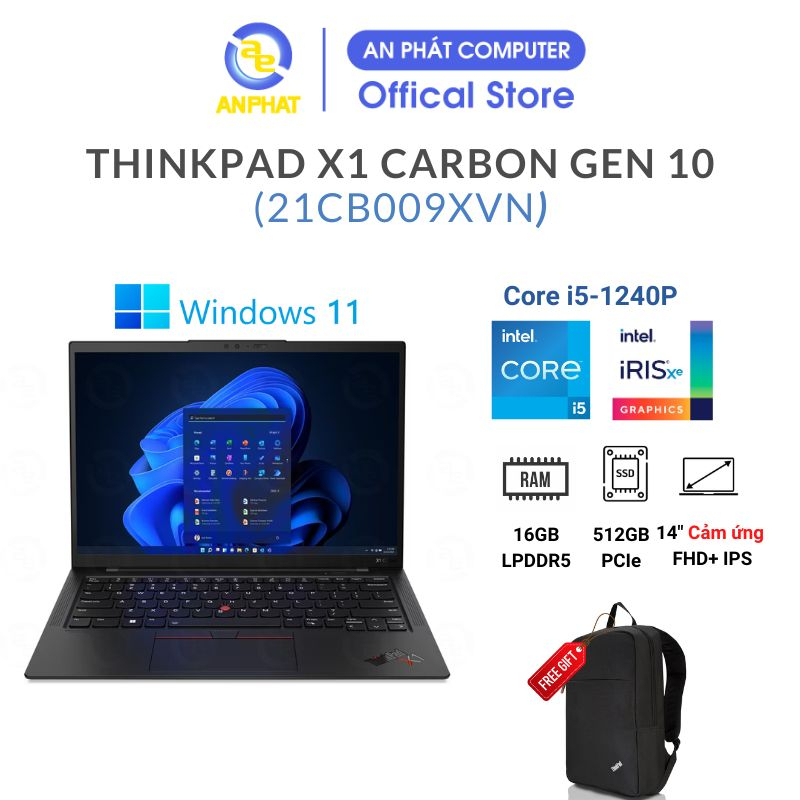 [Mã ELCL12 giảm 12% đơn 10TR] Laptop Lenovo ThinkPad X1 Carbon Gen 10 - Chính hãng bảo hành 3 năm