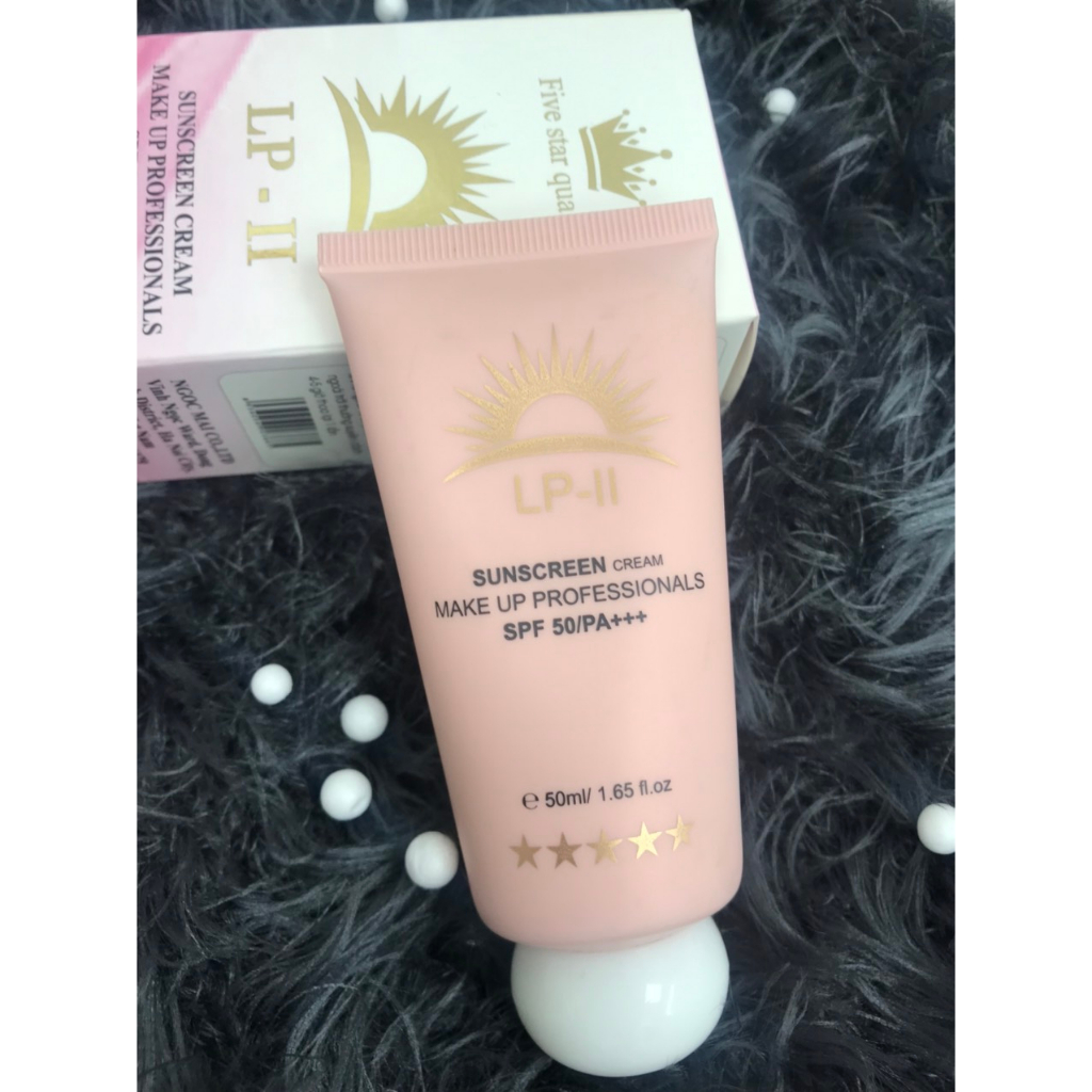 Kem Chống Nắng LP- II Chống Nắng SPF50+ PA+++Dưỡng Trắng Nâng Tông Kiềm Dầu  Dùng Tốt Cho Bà Bầu và Da Dầu Da Mụn 50g