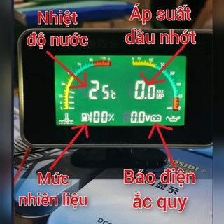 Đồng hồ báo nhiệt độ 4 chức năng, đồng hồ báo nhiệt