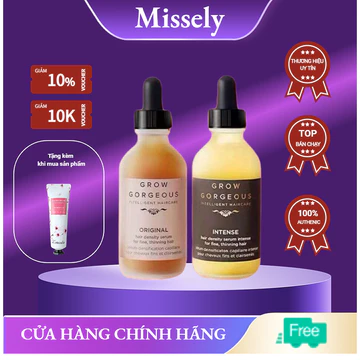 Serum mọc tóc Grow Gorgeous Hair serum dưỡng tóc kích mọc tóc nhanh dưỡng nang tóc giảm dụng tóc mềm mượt,phục hồi 60ml