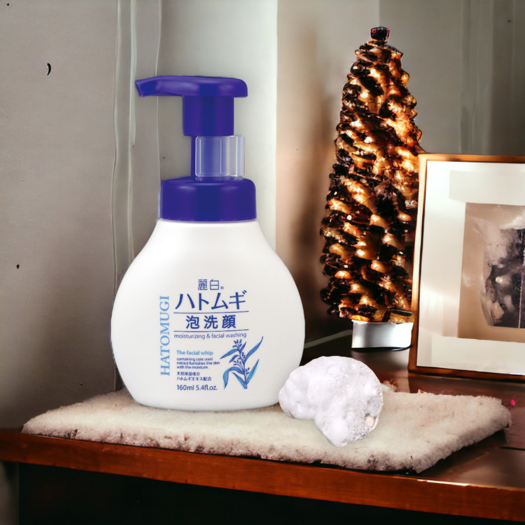 Sữa Rửa Mặt Reihaku Hatomugi Facial Whip Tạo Bọt Ngừa Mụn Và Dưỡng Sáng Da Chai 160 mL
