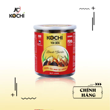 Tỏi Đen Kochi Xuất Khẩu Chính Hãng Tốt Cho Sức Khoẻ Hộp 250g [Nguyên vỏ]