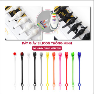 Bộ Dây Giày Cao Su Đàn Hồi Thông Minh Hilaces (Bộ 14 DÂY hàng chuẩn)