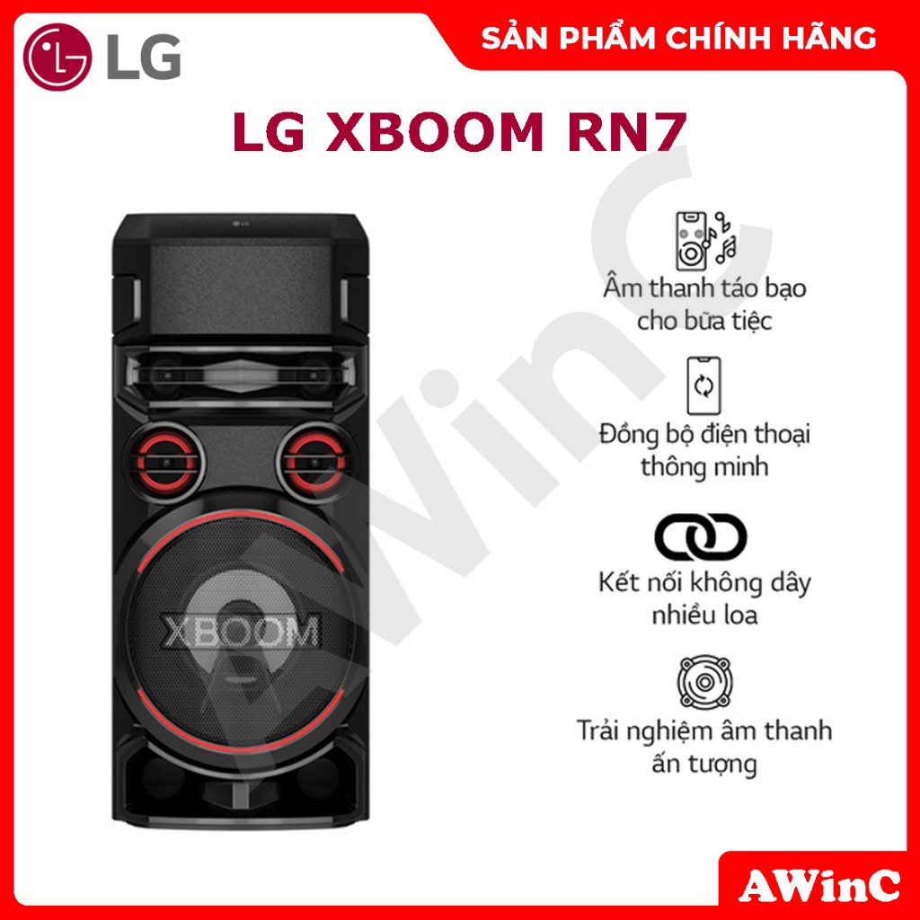 Loa kéo karaoke Bluetooth LG XBOOM RN7 - 500W Hàng Chính Hãng ...