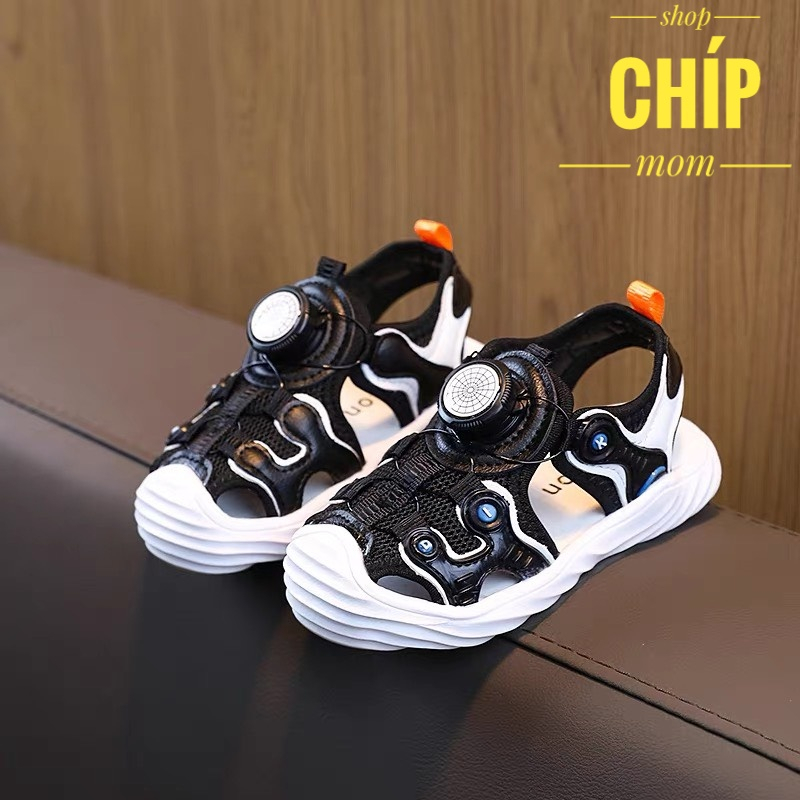 sandal bé trai dép quai hậu cho bé gái rọ bảo vệ chân cho bé trừ 1 tuổi quai vải khóa vặn hot tiện lợi đế êm 691