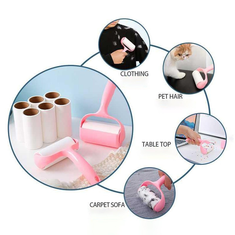  Cây Lăn Bụi Làm Sạch Trên Quần Áo, Ga Giường, Sofa, Lông Chó Mèo 