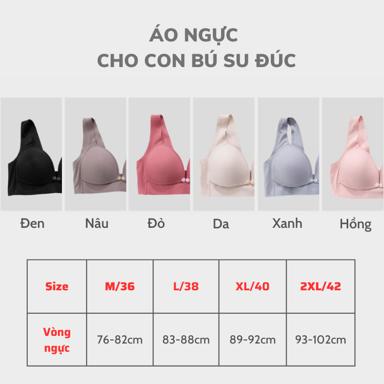 Áo Ngực Cho Bé Bú và Mặc Bầu Larosa Su Non Mềm Mát Chống Chảy Xệ Không Gọng Bigsize LA012B